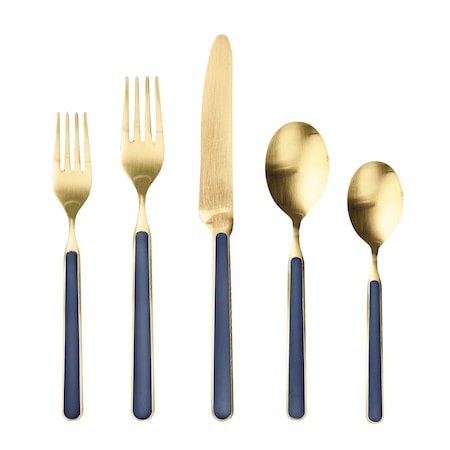 Mepra Fantasia Ice Gold Flatware Set - 20 Pieces - Cobalt 10C622020OI