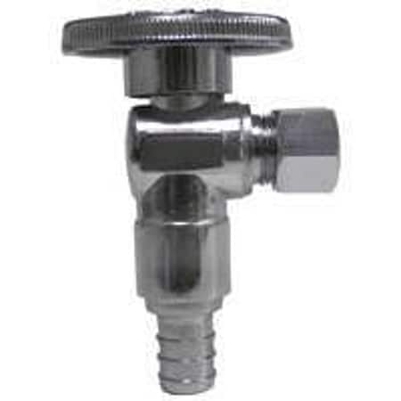 Plumb Pak /PBQT250 Stop Valve, 1/2 x 3/8 in Connection, PEX x Compression, Brass Body PP2882LF