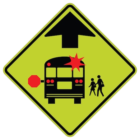 Sign Solutions Usa Traffic Sign, 36 in Width, Aluminum Sign, Diamond DUS10DFG3636S3-1