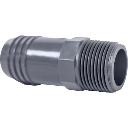 Boshart 1'' MPT x 1-1/4'' Insert Reducing Polypropylene Hose Adapter UPPIA-1012