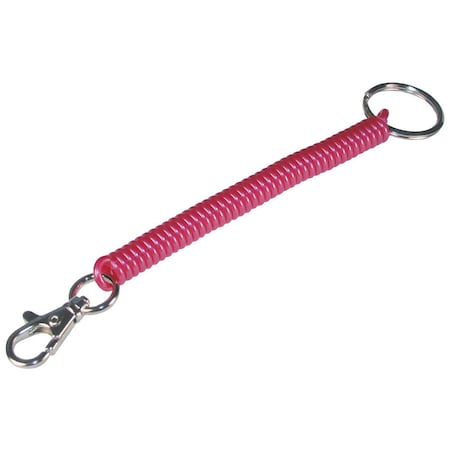 Hillman Metal/Plastic Assorted Coil Keychain with Snap 711082