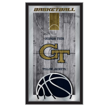 Holland Bar Stool Co Georgia Tech 15" x 26" Basketball Mirror MBsktGATech