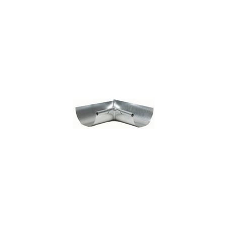 Amerimax Home Products Gutter Half Round Mitre, Inside, Galvanized, 5-In. Gray LIS265