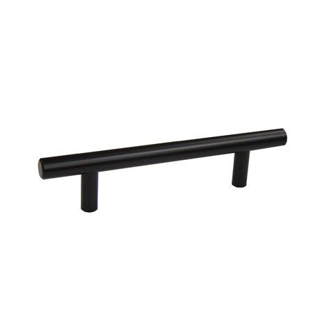 Pride Industrial 6in Bar Cabinet Pull with 3-3/4in Center to Center Matte Black Finish P1096BK
