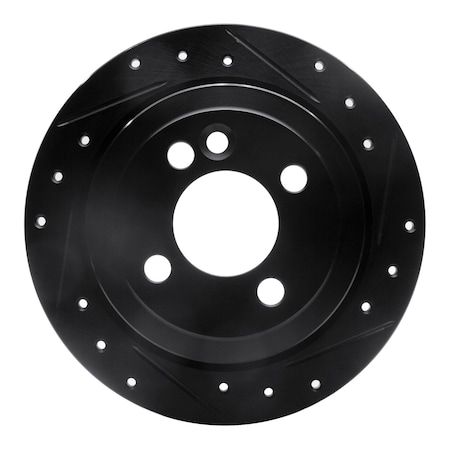 Dynamic Friction Co DFC Brake Rotor - Drilled and Slotted - Black 633-32003R
