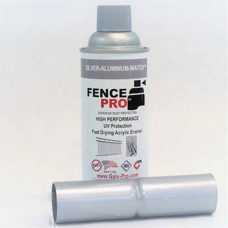 Fence Pro Silver Aluminum Match, Aerosol Cans, 12PK 804429