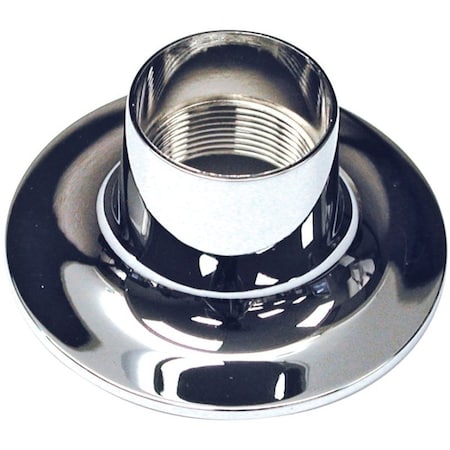 Danco Bath Flange, 212 x 114 in Connection, 1116 in ID, 1532 in OD, Metal, Chrome Plated 80608