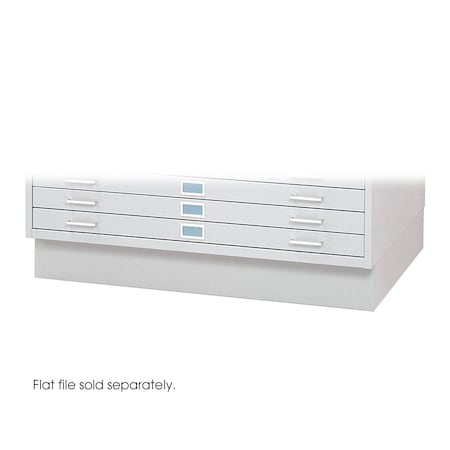 Safco Flat File Cabinet Base, White, Closed 4995WHR