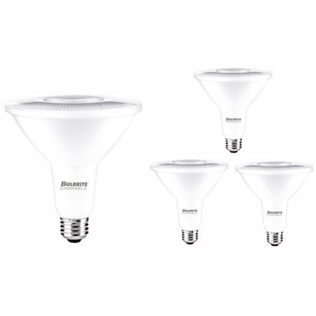Bulbrite 90 - Watt Equivalent PAR38 Dimmable Medium Screw LED Light Bulb Cool White Light 4000K, 4PK 861747