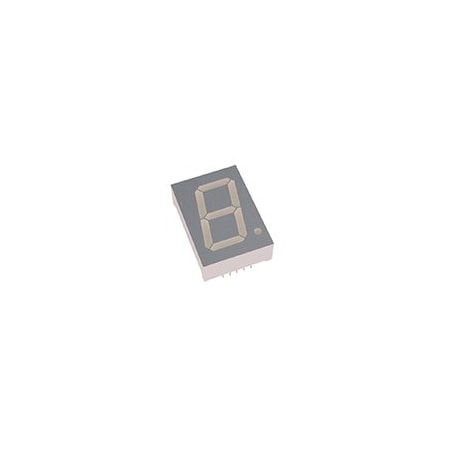 Sunled LED Display, Single Digit, Color: Green Lens: Wavelength: 565nm Min.Intensity: 14000 XDUG25A-1