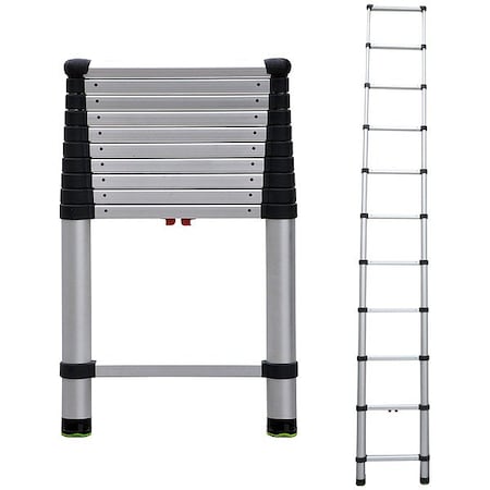 Telesteps Telescoping Ladder, Silver, Aluminum 1400E