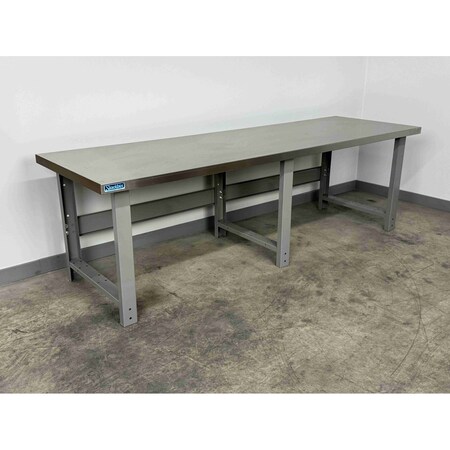 Stackbin Workbenches, 96" W, 3500 lb. S9630-3500-BK