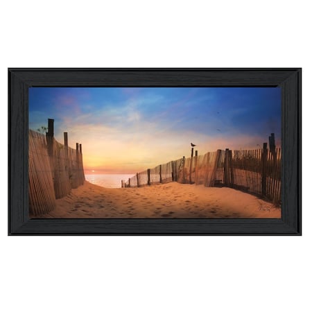 Homeroots A New Day 3 Black Framed Print Wall Art 405053
