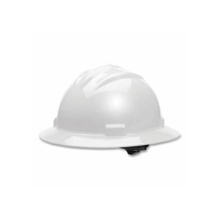 Bullard C71 Standard Full-Brim Hard Hat, 4-point Ratchet, White 216-71WHR