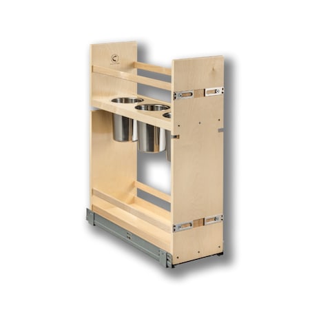 Century Components Kitchen Base Cabinet Pull-Out Canister Organizer, 8-7/8W x 26-3/4H x CASCAN85PF