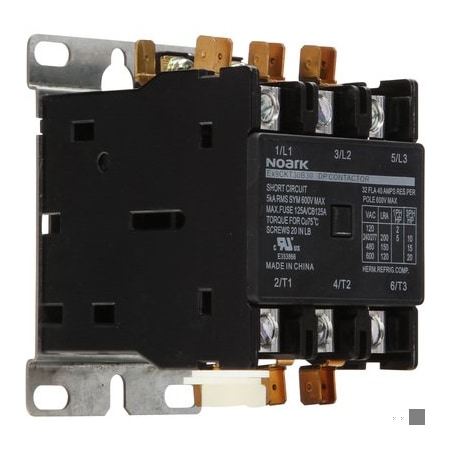 Noark Definite-purpose (DP) contactor - 1314338 - Ex9CKT - 40A - 208Vac-240Vac (50/60Hz) - 3P (3NO) EX9CKT40A30XU7