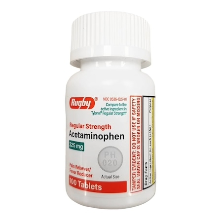 Major Pharmaceuticals Pain Relief, Acetaminophen Tablets, 325mg Strength, 100PK 00536132701