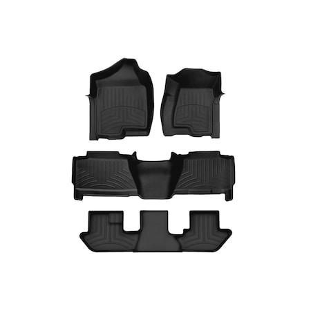 Weathertech Black, Front and Rear and Rear FloorLiner HP 440031IM-44061-2-4IM