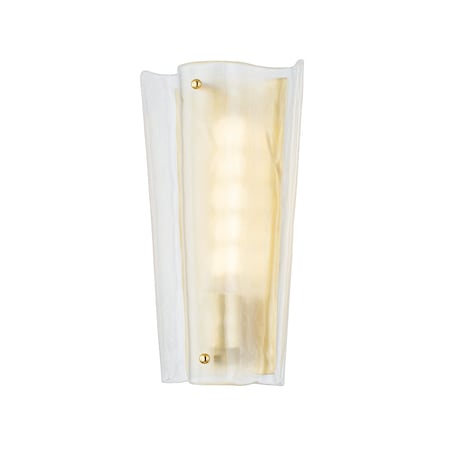 Hudson Valley Lighting Baxford 8 in. Wall Sconce Aged Brass 1314-AGB