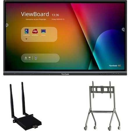 Viewsonic ViewBoard bundle includes the following items: - ViewBoard IFP7550 4K Interactive display - IFP7550-C4