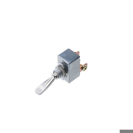 Switch Components Heavy Duty Toggle, 2P SPST OFF-ON, Nickel Plated TD2-1A-DC-3-H