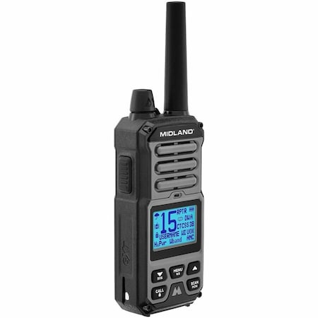 Midland Handheld Two Way Radio, Analog, 5 W GXT67