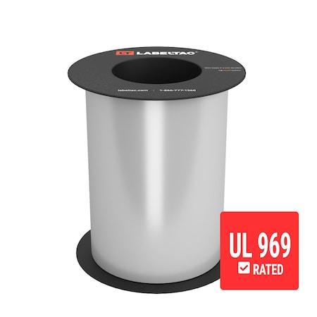 Labeltac UL 969-Approved LabelTac Supply 7in x 75ft LT9 Only, Silver LT714UL-C