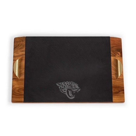 Picnic Time Family Of Brands NFL Jacksonville Jaguars - Covina Acacia and Slate Serving Tray 957-07-512-153-2
