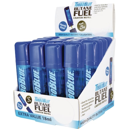 Turbo Blue 18 mL Butane Lighter Fuel Refill 24701