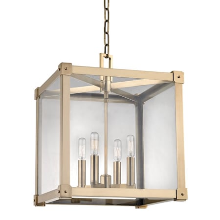 Hudson Valley Lighting Forsyth 4 Light Lantern 16.25 In. Aged Brass 8616-AGB