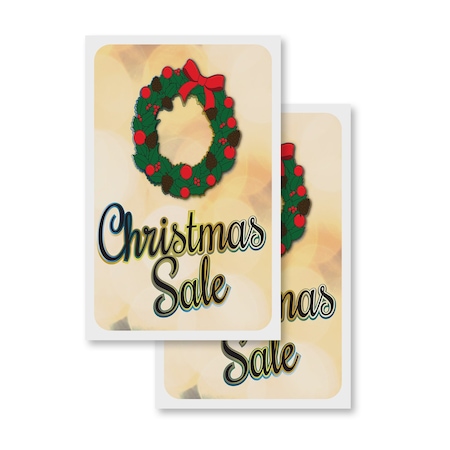Signmission Christmas Sale, Vinyl Decals Only 24 Inch x 36 Inch, Vinyl Decal, 2PK DSB-2436-2PACK-30363