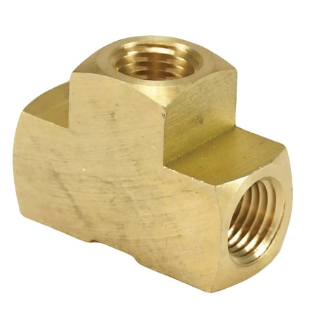 Dixon Brass Tee Pipe Fitting, 1/4 in FNPT 3220404C