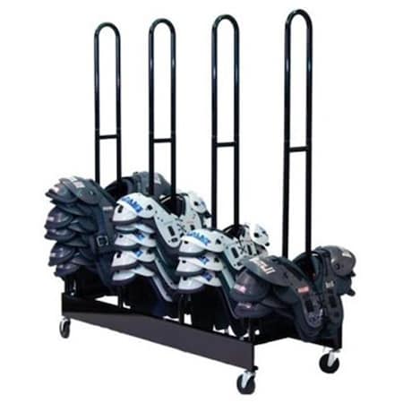 Perfectpitch Four Stack Shoulder Pad Rack, Black PE2826914
