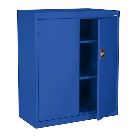 Sandusky Shelf Cabinet, 36 in H, 36 in W, 18 in D, Recessed, Three-Point Locking, 2 Shelves EA2R361836-06