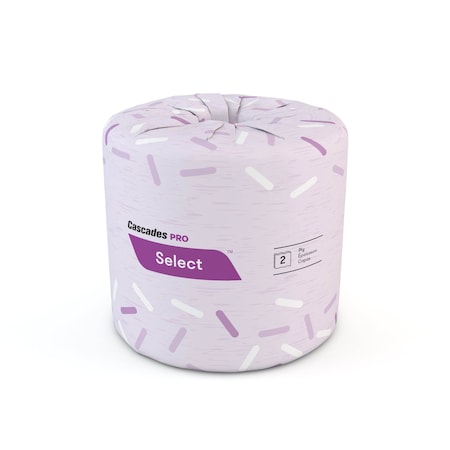 Cascades Pro Select Standard Bath Tissue 4" X 3.2" 2-Ply 500 Sheets B040
