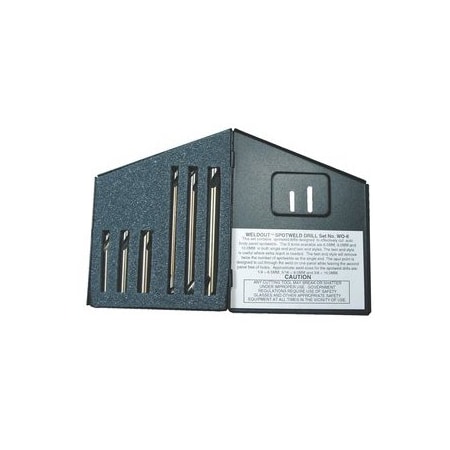Norseman Drill & Tool Norseman Type 186 WO6 Weldout Spotweld Super Cobalt Drill Bit Set, 6 Piece 35010