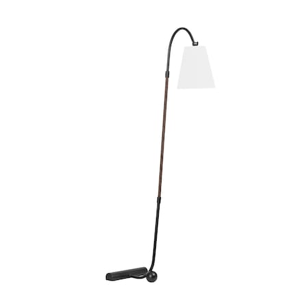 Troy Lighting Holliston 1 Light Floor Lamp 34.5 In. Forged Iron PFL1264-FOR