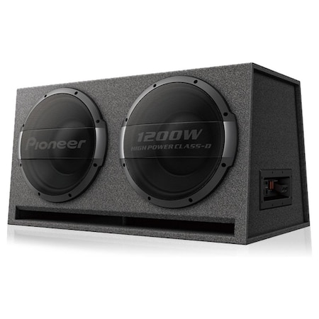 Pioneer 12-in - 3000w Max Power, Built-In 1200w Output Amplifier - Ported Active Enclosure Subwoofer TSWX1220AH