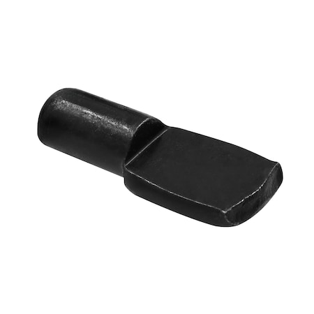 Prime-Line Shelf Support Peg, 5mm., Spoon Style, Metal, Matte Black (8 Pack) U 101668