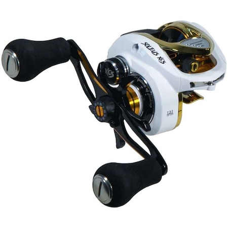 Sonrie XCS 6.6-1 Right Soleus XCS Casting Reel, White & Gold SO3513067