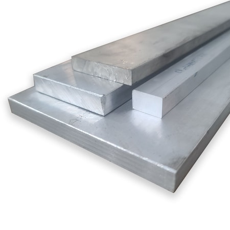 Online Metal Supply 3/8 in x 1/2 in x 5 in, 2024-T4 Aluminum Flat Bar 2024T4FBT0.375W0.5L5.1