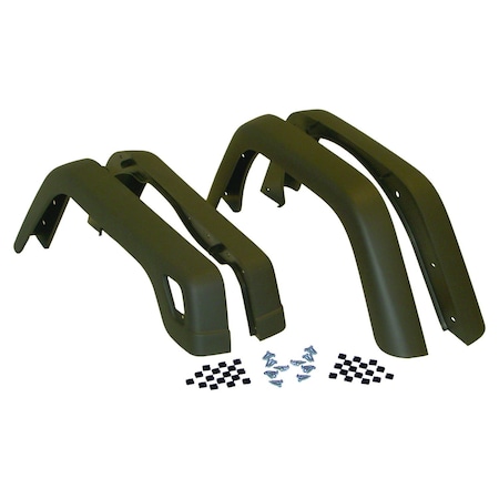 Crown Automotive FENDER FLARES, 4PK 55254918K
