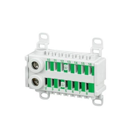 Siemens ALPHA 400-ZS PE terminal 14-pole 2x 14 mm2 screw terminals 8GS4034-2