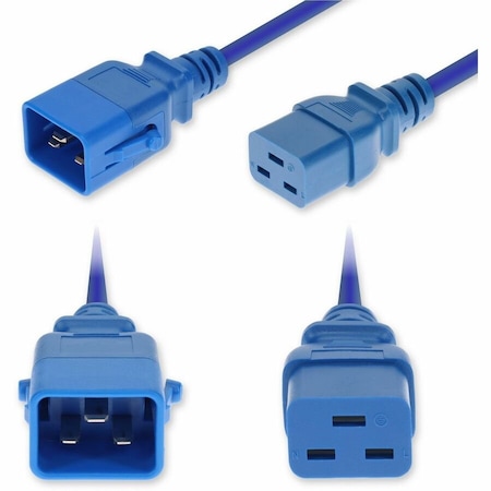 Add-On 6FT C20 MALE TO C19 FEMALE P-LOCK COMPATIBLE INDUSTRIAL GRADE TEMP 12 AWG 250V A ADD-C202C19PI12G6FBE