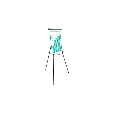 Universal One HD Easel, 69" Max Height, Metal, Blk UNV43034