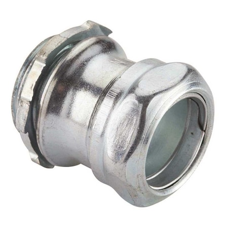 Halex EMT Connector, 3/4 in, Compression, Steel, Galvanized 26232