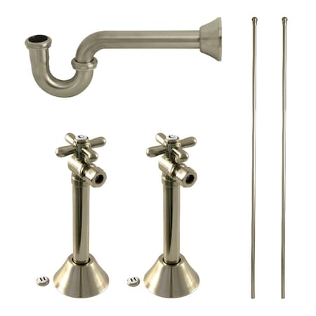Kingston Brass Plumbing Supply Kit Combo, Brushed Nickel KPK808