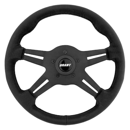 Grant 8510 4-Spoke Gripper Series Steering Wheel with Black Vinyl Grip G19-8510
