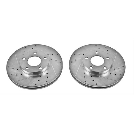 Track Usa Drilled & Slotted Rear Disc Brake Rotor TR3084462