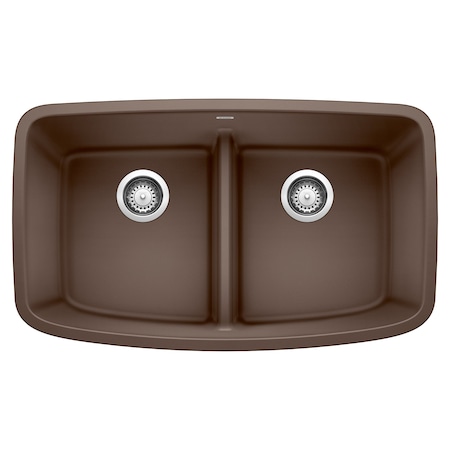 Blanco Valea Equal Double Low Divide, Cafe Brown 442203